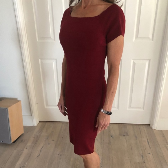 Max Studio Bandage Midi Dress - Maroon Size L (see measurements) - Picture 1 of 7